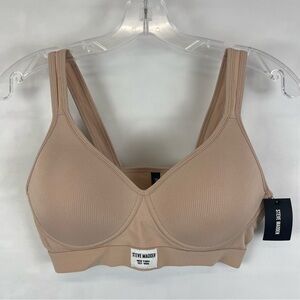 Steve Madden Ribbed Wireless Bra Size 36C NEW